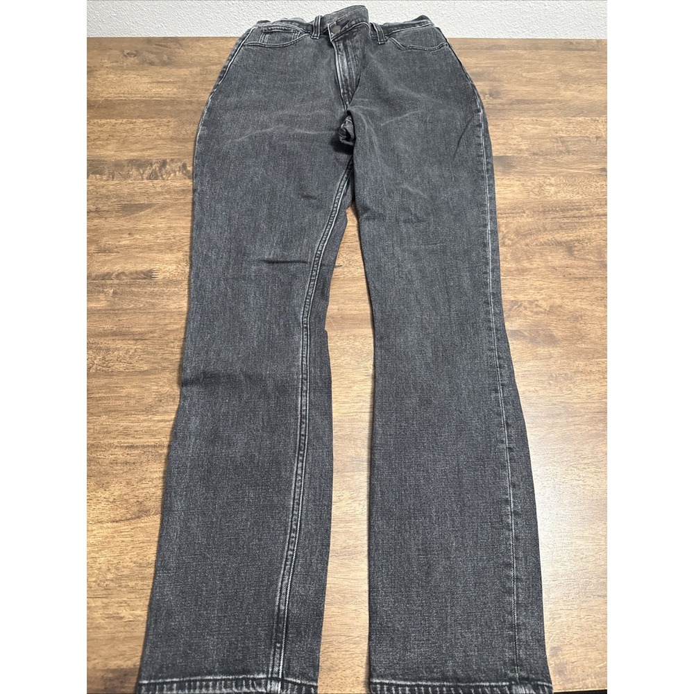 Abercrombie Fitch 90 Straight Ultra High Rise Curve Love Criss-Cross Jeans 29 8R